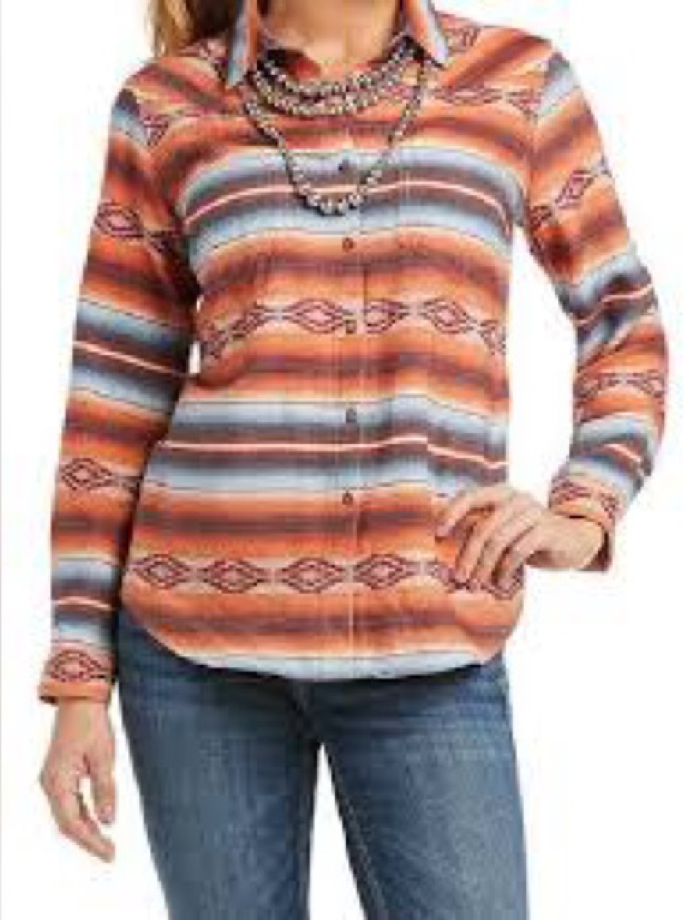 ARIAT, western Aztec flannel shirt!